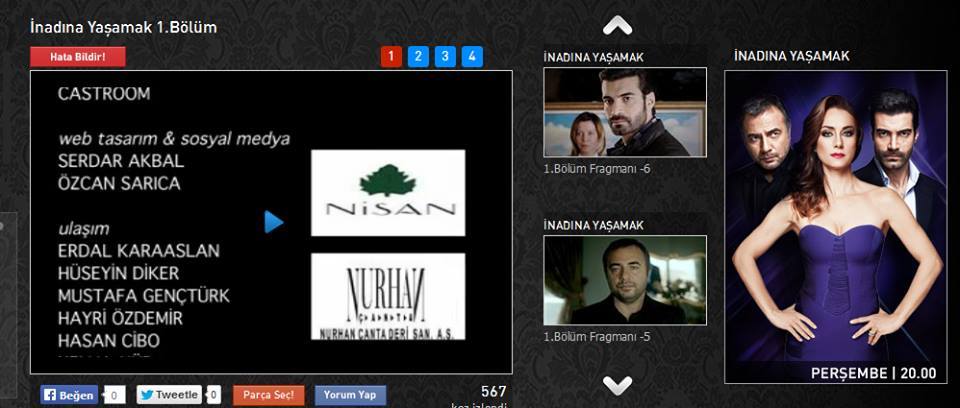 İnadına yaşamak dizisi resmi web sitesi- KanalD-2013