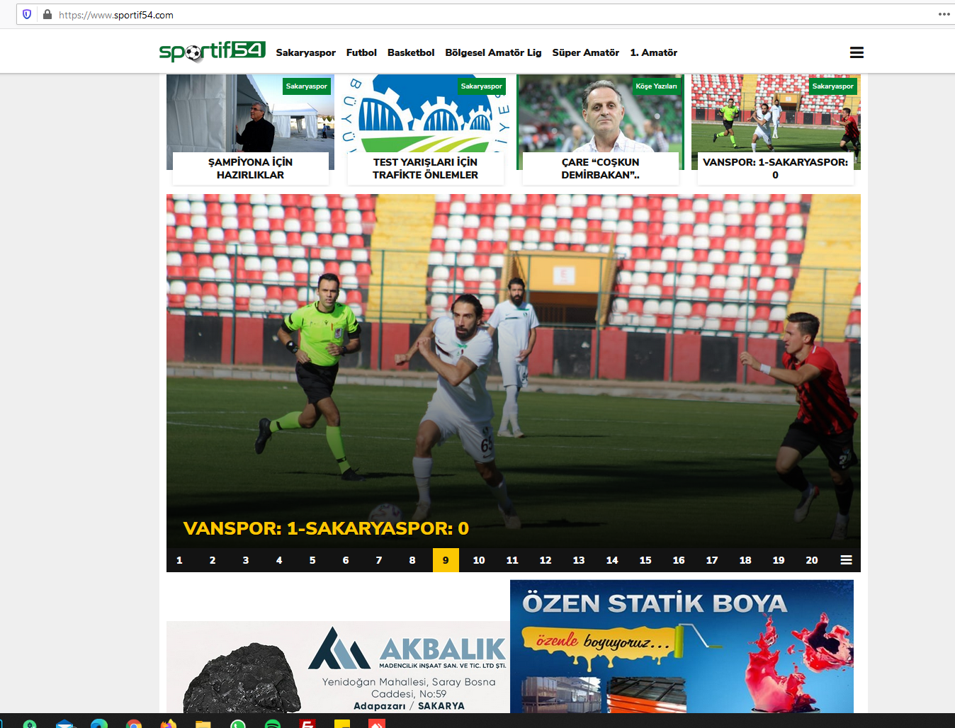 Sakarya’nın Güncel Spor Haberleri Portalı