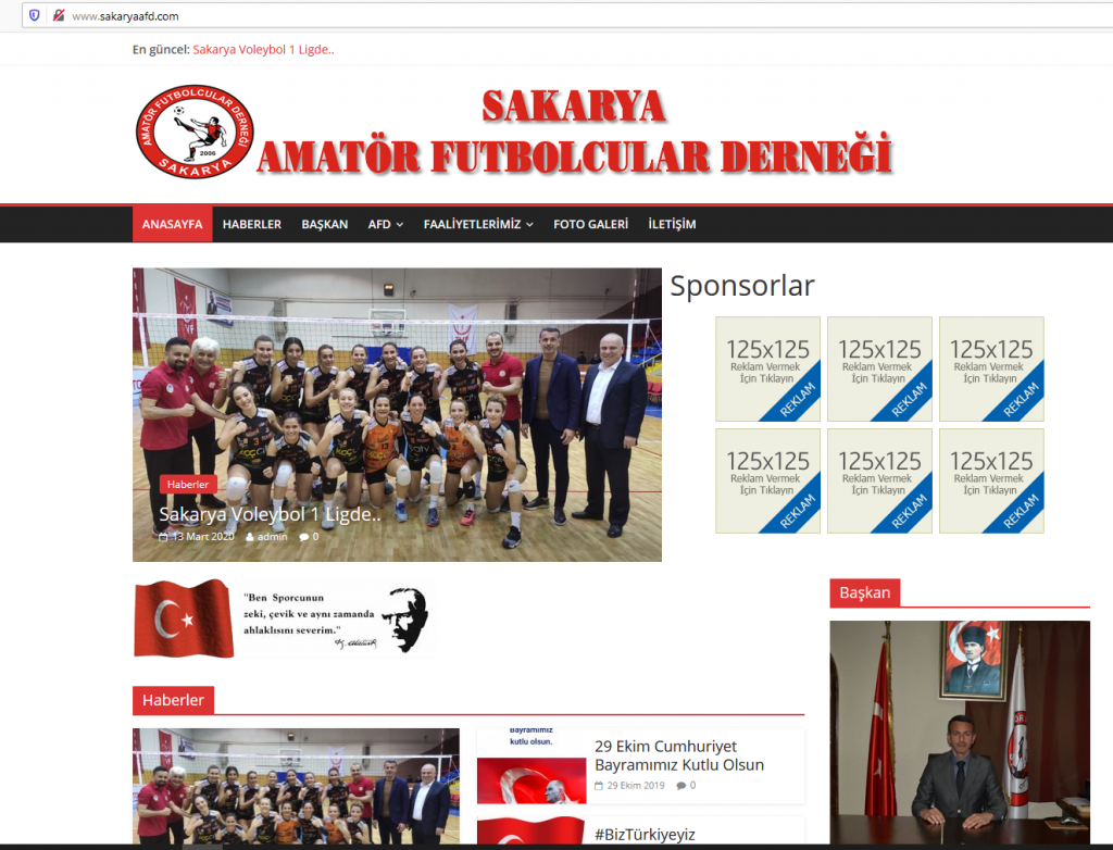 Sakarya Amatör Futbolcular Dernegi Resmi WebSitesi